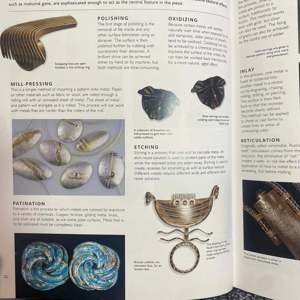 Jewelry Design The Artisans Reference Hardcover‎ Elizabeth Olver Blue Craft Book